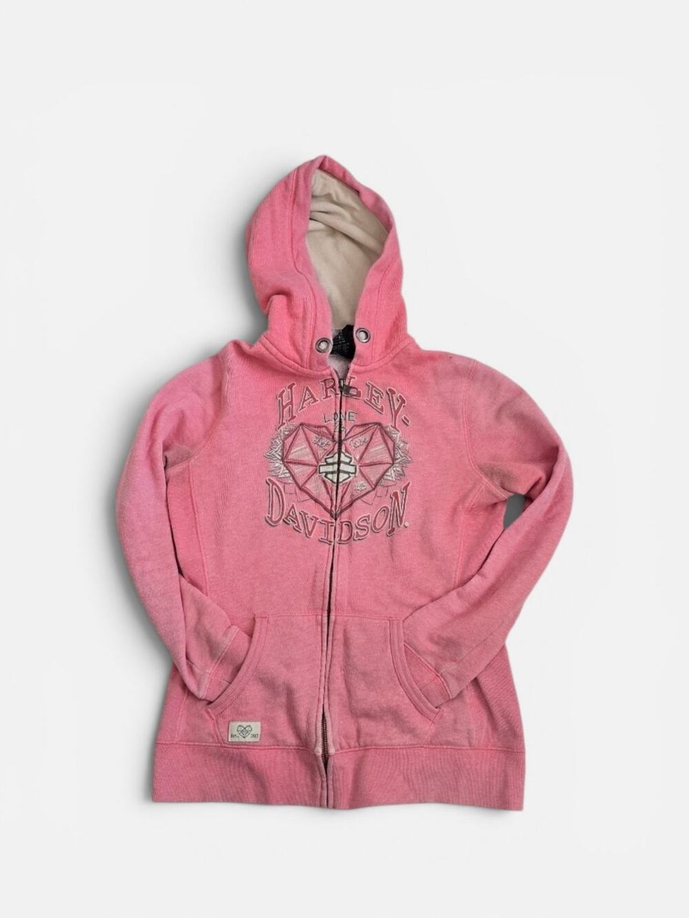 Harley-Davidson Y2K Pink Hoodie Love & Let Ride Coral 96083-18VW